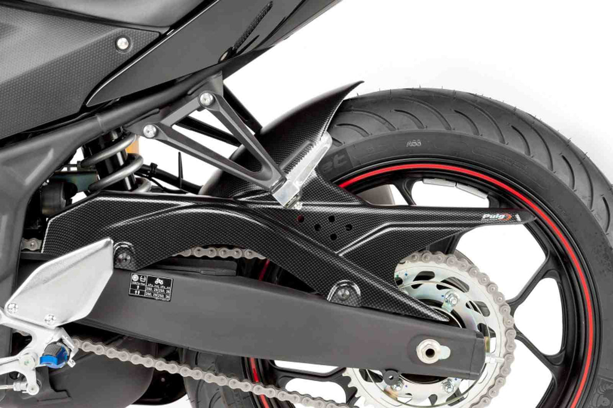 PUIG PARAFANGO POSTERIORE PER YAMAHA YZF-R3 17-18 CARBON LOOK