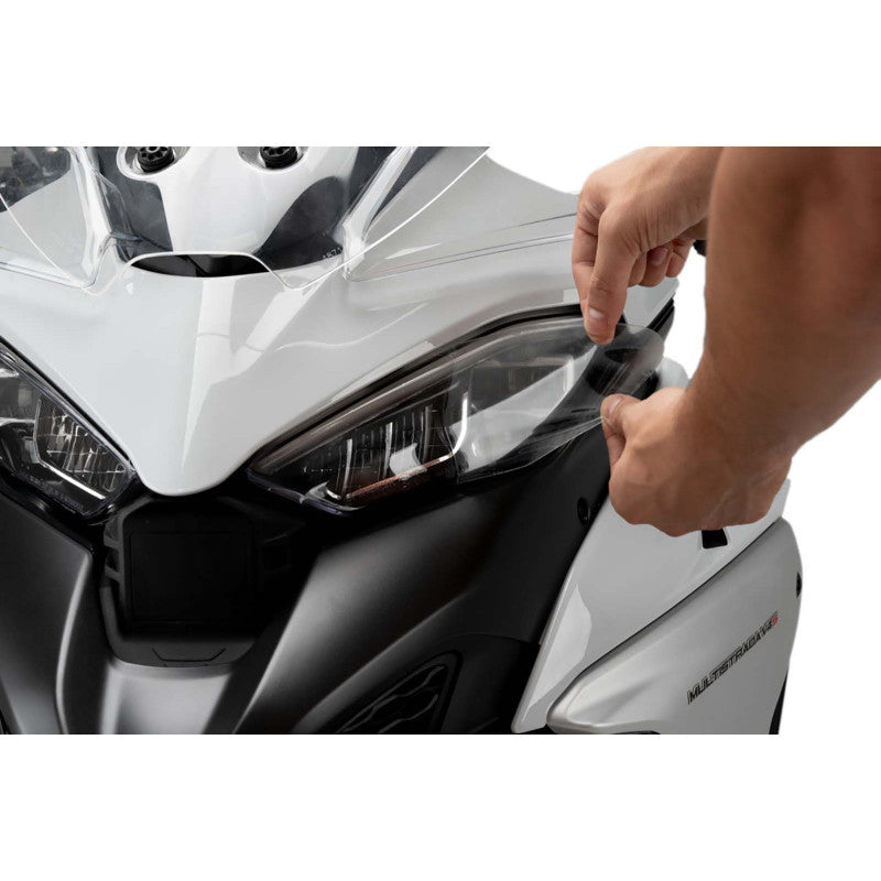 PUIG ADESIVO PROTEZIONE FARO DUCATI MULTISTRADA V4 21-25 TRASPARENTE