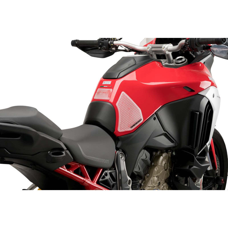 PUIG ADESIVO SERBATOIO SPECIFICO LATERALE PER DUCATI MULTISTRADA V4 RALLY 21-24 TRASPARENTE