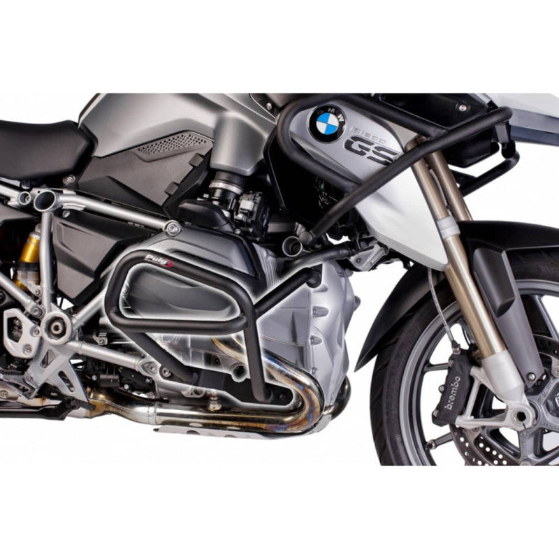 PUIG BARRE DI PROTEZIONE MOTORE PER BMW R1200 GS EXCLUSIVE-BASSO 17-18 NERO