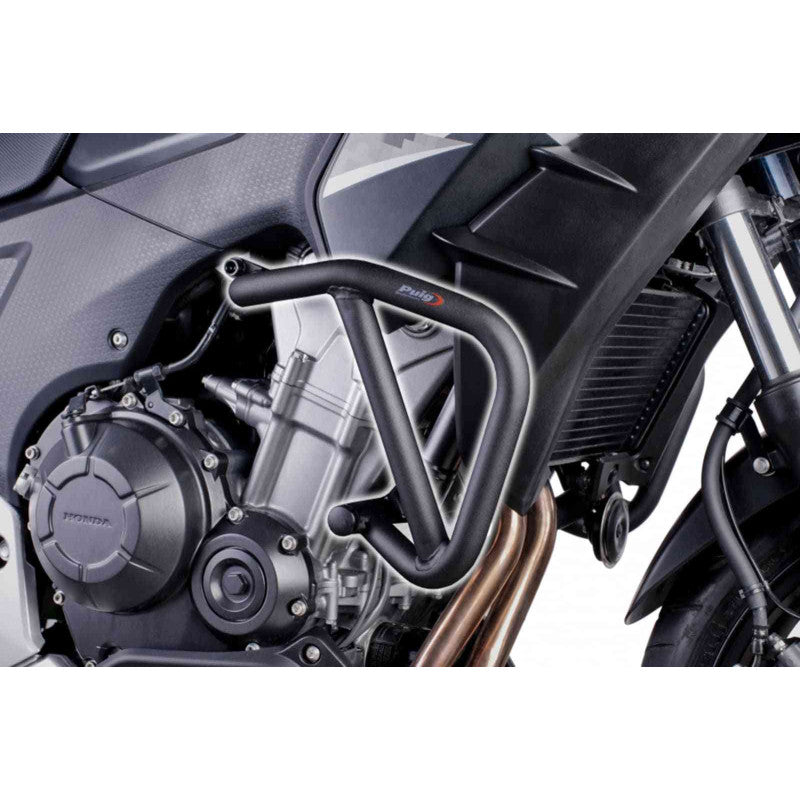 PUIG BARRE DI PROTEZIONE MOTORE PER HONDA CB500X 17-18 NERO