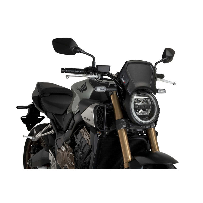 PUIG CARENATURA FRONTALE IN ALLUMINIO HONDA CB650R NEO SPORTS CAFE ECLUTCH 24-25 NERO