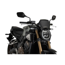 PUIG CARENATURA FRONTALE IN ALLUMINIO HONDA CB650R NEO SPORTS CAFE ECLUTCH 24-25 NERO