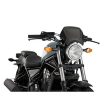 PUIG CARENATURA FRONTALE IN ALLUMINIO HONDA CMX 500 SE REBEL 20-24 NERO