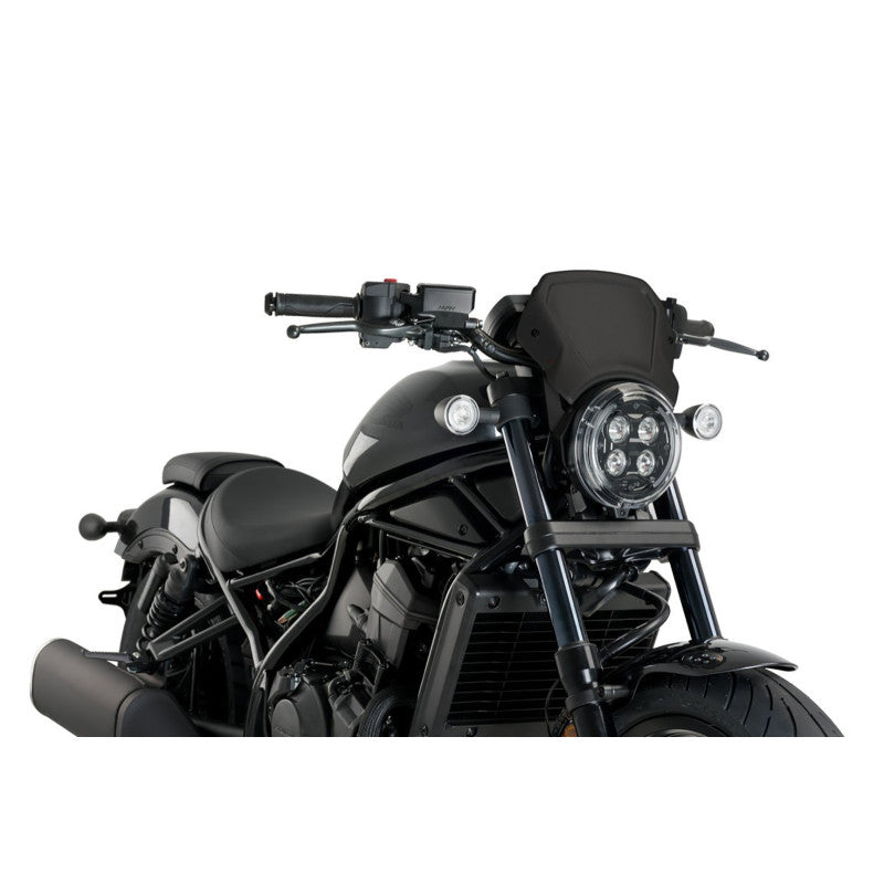 PUIG CARENATURA FRONTALE IN ALLUMINIO HONDA CMX1100 DCT REBEL 21-24 NERO