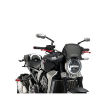 PUIG CARENATURA FRONTALE IN ALLUMINIO PER HONDA CB650R NEO SPORTS CAFE 19-20 NERO