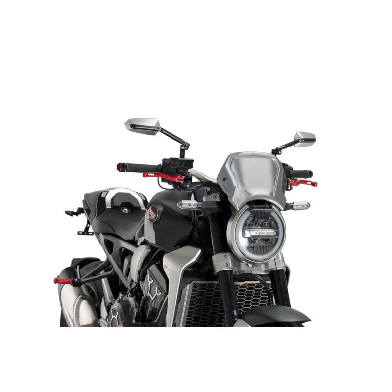 PUIG CARENATURA FRONTALE IN ALLUMINIO PER HONDA CB650R NEO SPORTS CAFE 19-20 SILVER