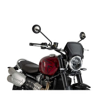 PUIG CARENATURA FRONTALE IN ALLUMINIO TRIUMPH SCRAMBLER 1200 X 24-25 NERO