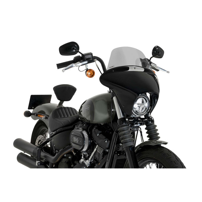 PUIG CUPOLINO BATWING SML TOURING PER HARLEY D. SOFTAIL STREET BOB FXBB 18-25 FUME CHIARO