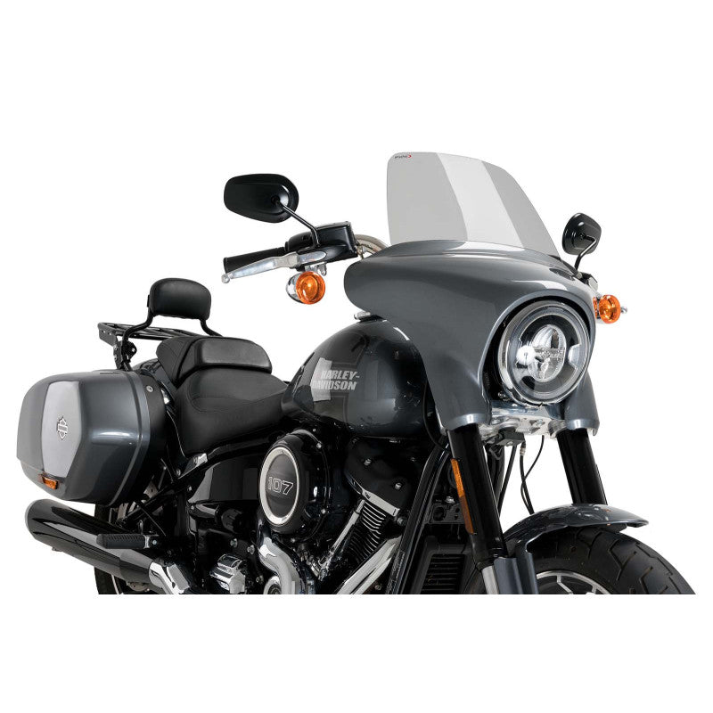 PUIG CUPOLINO HIGH-ROAD TOURING PER HARLEY D. SOFTAIL SPORT GLIDE FLSB 18-24 FUME CHIARO