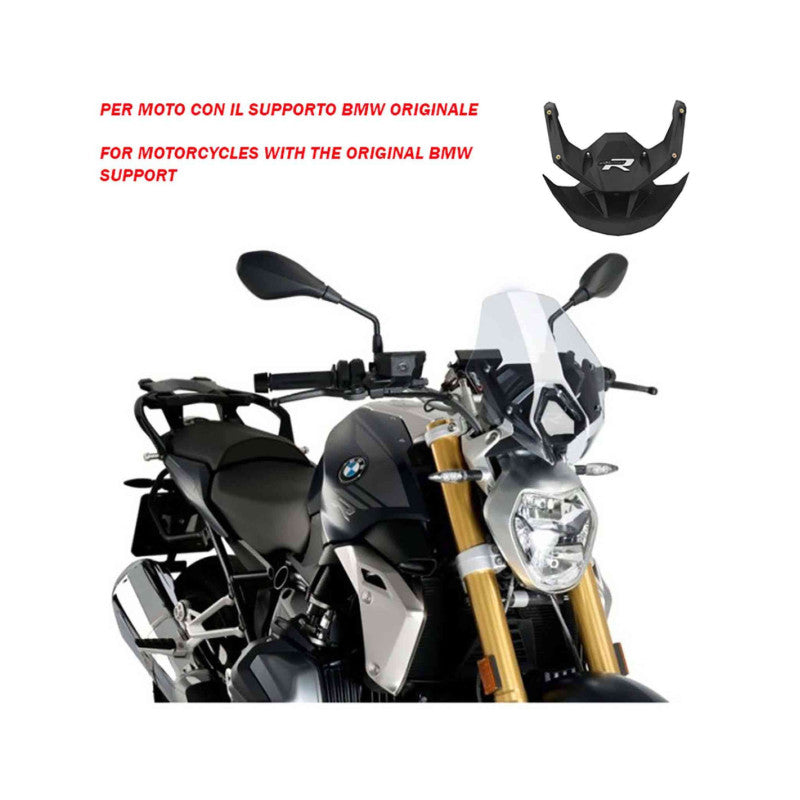 PUIG CUPOLINO NAKED N.G. SPORT-OEM SUPP. PER BMW R1250 R 23-25 TRASPARENTE