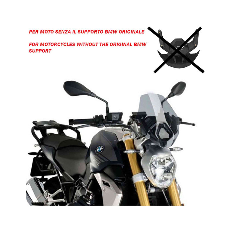 PUIG CUPOLINO NAKED N.G. SPORT PER BMW R1250 R 21-22 FUME CHIARO
