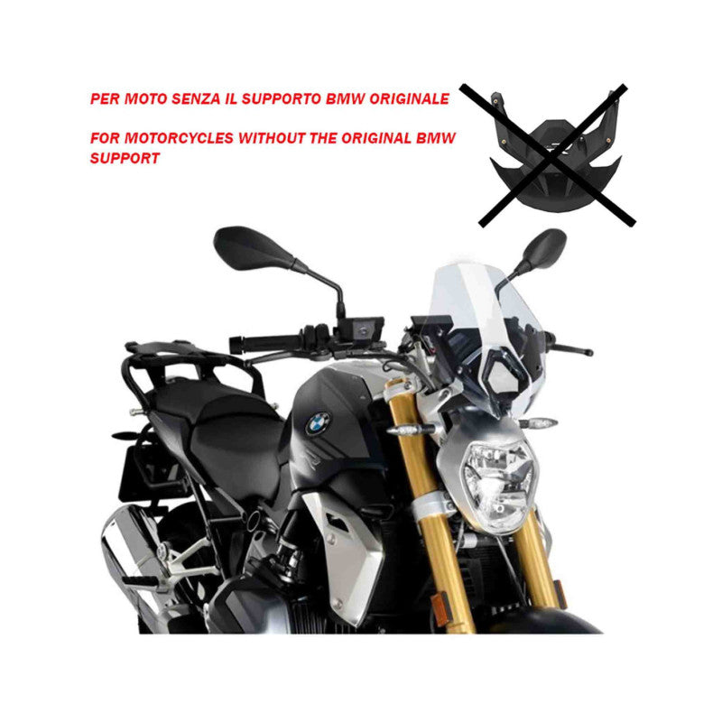 PUIG CUPOLINO NAKED N.G. SPORT PER BMW R1250 R 21-22 TRASPARENTE