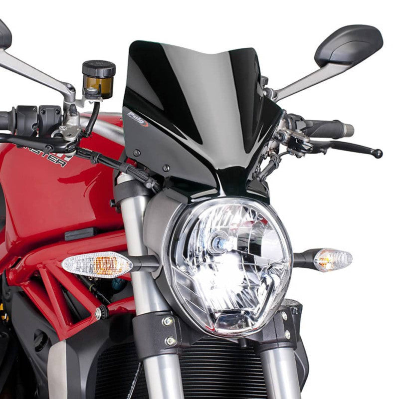 PUIG CUPOLINO NAKED N.G. SPORT PER DUCATI MONSTER 821 STRIPE 2017 NERO