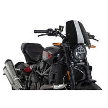 PUIG CUPOLINO NAKED N.G. SPORT PER INDIAN FTR1200 R CARBON 23-25 NERO