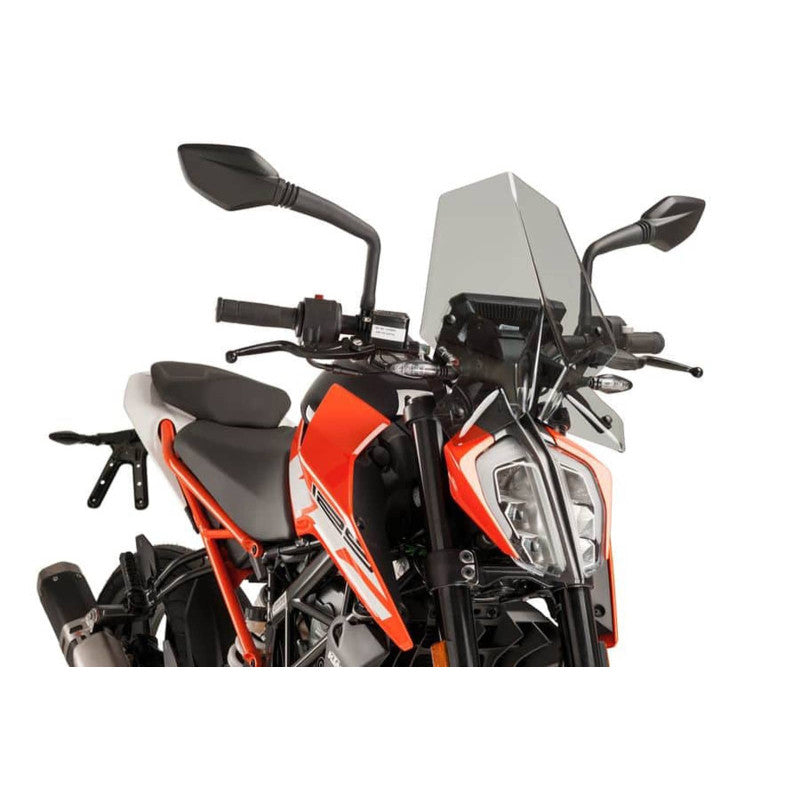 PUIG CUPOLINO NAKED N.G. SPORT PER KTM 125 DUKE 17-20 FUME CHIARO