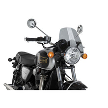 PUIG CUPOLINO NAKED N.G. SPORT PER TRIUMPH BONNEVILLE T100 02-16 FUME CHIARO