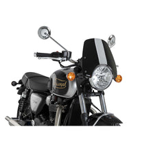 PUIG CUPOLINO NAKED N.G. SPORT PER TRIUMPH BONNEVILLE T100 17-21 NERO