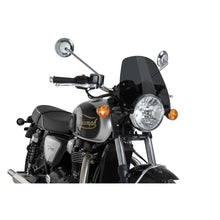 PUIG CUPOLINO NAKED N.G. SPORT PER TRIUMPH BONNEVILLE T100 22-25 FUME SCURO
