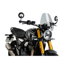 PUIG CUPOLINO NAKED N.G. SPORT PER TRIUMPH SCRAMBLER 400X 24-25 FUME CHIARO