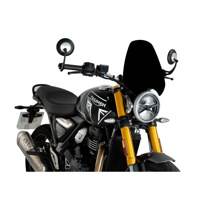 PUIG CUPOLINO NAKED N.G. SPORT PER TRIUMPH SCRAMBLER 400X 24-25 NERO