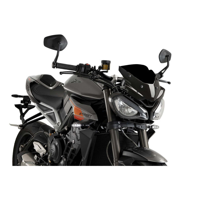PUIG CUPOLINO NAKED N.G. SPORT PER TRIUMPH STREET TRIPLE R/RS 23-25 NERO