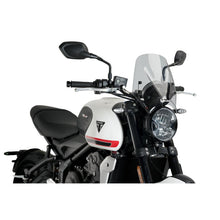 PUIG CUPOLINO NAKED N.G. SPORT PER TRIUMPH TRIDENT 660 2025 FUME CHIARO