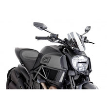 PUIG CUPOLINO NAKED N.G. SPORT REGOLABILE DUCATI DIAVEL 14-16 FUME CHIARO