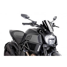 PUIG CUPOLINO NAKED N.G. SPORT REGOLABILE DUCATI DIAVEL 14-16 NERO