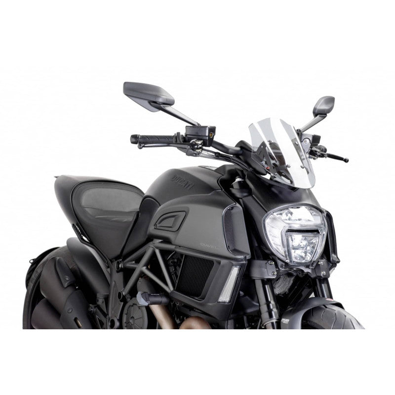 PUIG CUPOLINO NAKED N.G. SPORT REGOLABILE DUCATI DIAVEL 14-16 TRASPARENTE