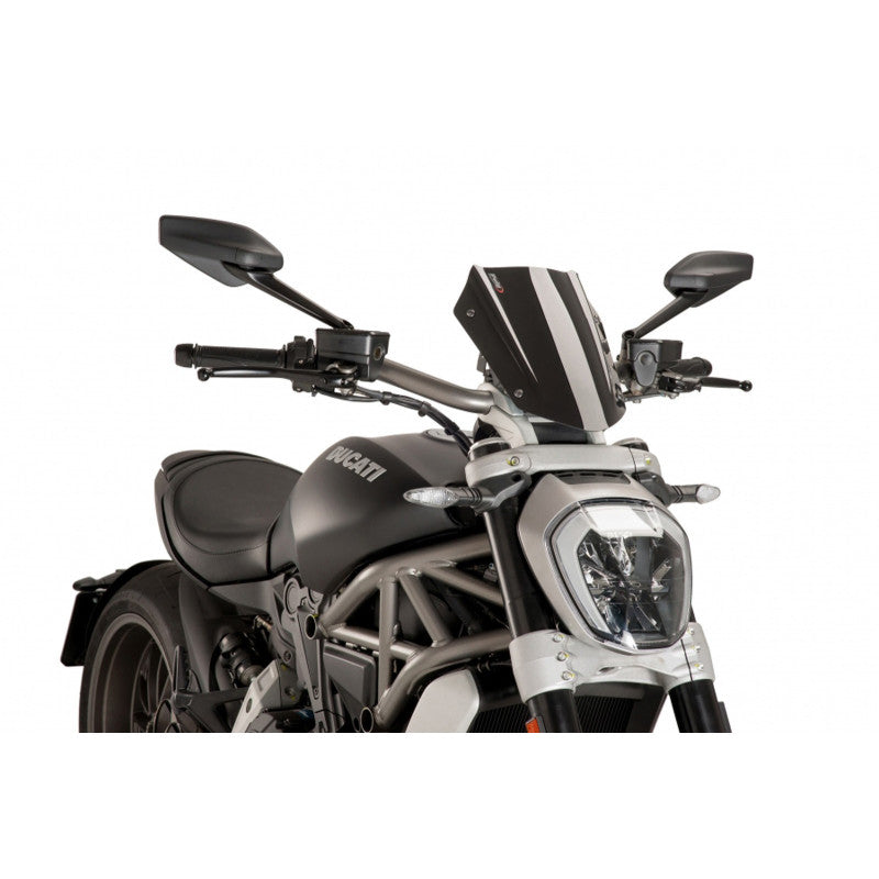 PUIG CUPOLINO NAKED N.G. SPORT REGOLABILE PER DUCATI X DIAVEL DARK 21-24 NERO
