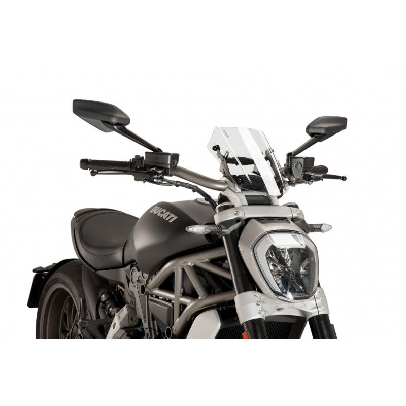 PUIG CUPOLINO NAKED N.G. SPORT REGOLABILE PER DUCATI X DIAVEL S 18-20 TRASPARENTE