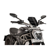 PUIG CUPOLINO NAKED N.G. SPORT REGOLABILE PER DUCATI X DIAVEL S 21-24 FUME SCURO