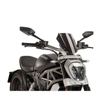 PUIG CUPOLINO NAKED N.G. SPORT REGOLABILE PER DUCATI X DIAVEL S 21-24 NERO
