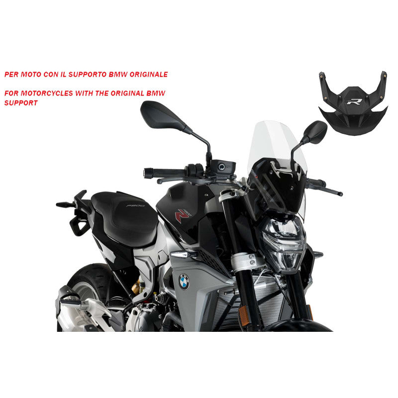 PUIG CUPOLINO NAKED N.G. SPORT-SUPP.OEM PER BMW F900 R 20-24 TRASPARENTE