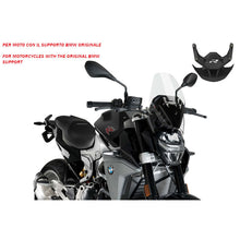 PUIG CUPOLINO NAKED N.G. SPORT-SUPP.OEM PER BMW F900 R 2025 TRASPARENTE