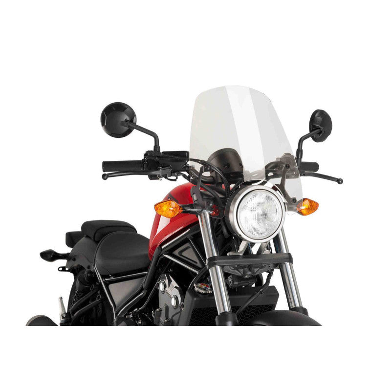 PUIG CUPOLINO NAKED N.G. TOURING PER HONDA CMX500 REBEL 2025 TRASPARENTE