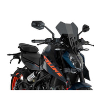PUIG CUPOLINO NAKED N.G. TOURING PER KTM 125 DUKE 24-25 FUME SCURO