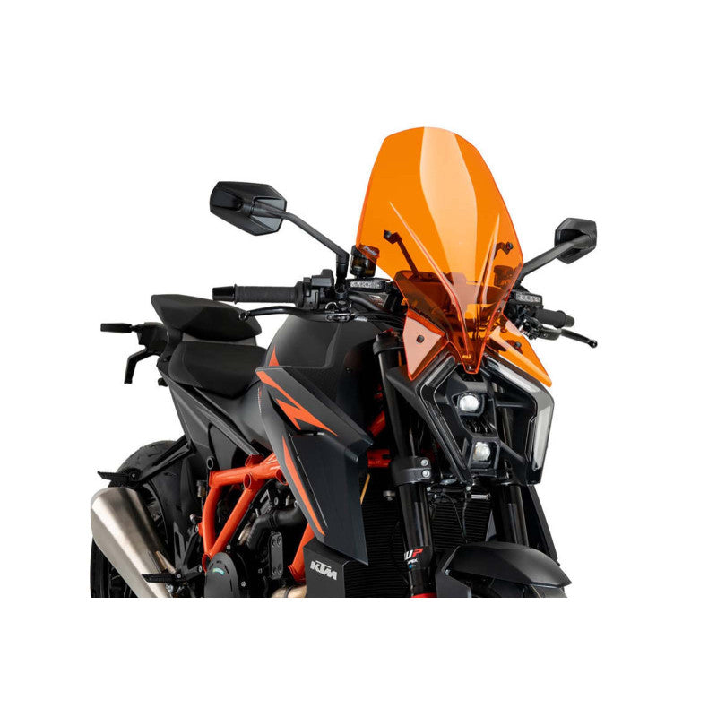 PUIG CUPOLINO NAKED N.G. TOURING PER KTM 1390 R SUPERDUKE 24-25 ARANCIONE