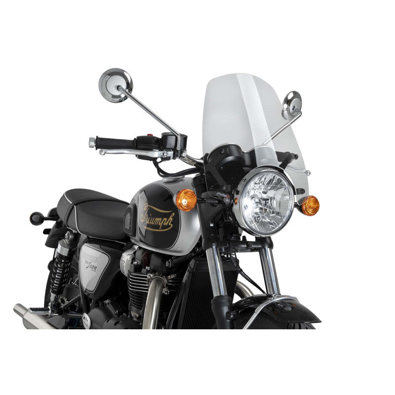 PUIG CUPOLINO NAKED N.G. TOURING PER TRIUMPH BONNEVILLE T100 22-25 TRASPARENTE