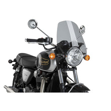 PUIG CUPOLINO NAKED N.G. TOURING PER TRIUMPH BONNEVILLE T120 BLACK 21-25 FUME CHIARO