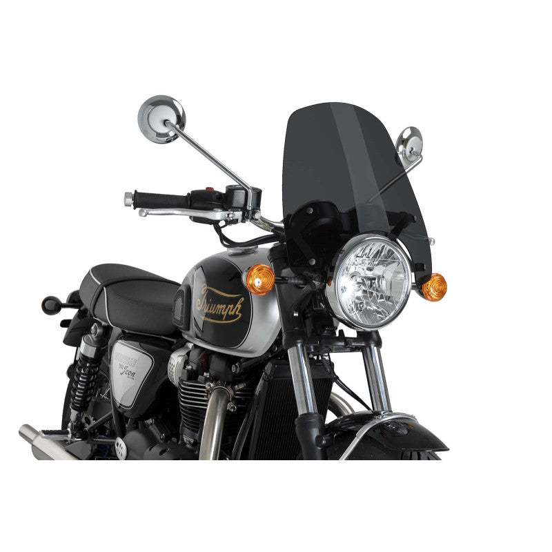 PUIG CUPOLINO NAKED N.G. TOURING PER TRIUMPH BONNEVILLE T120 BLACK 21-25 FUME SCURO