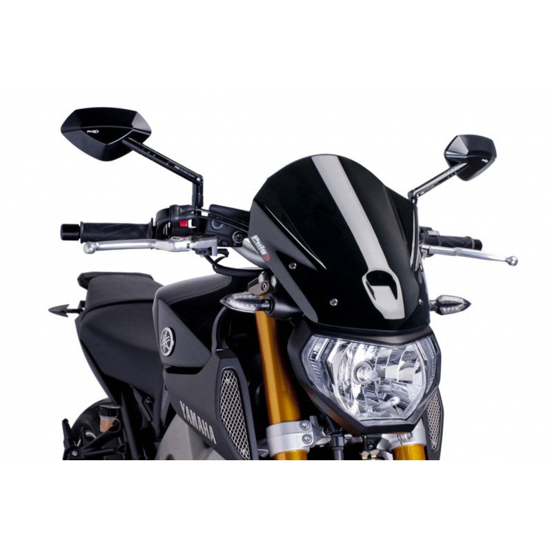 PUIG CUPOLINO NAKED N.G. TOURING PER YAMAHA MT-09 STREET RALLY 13-16 NERO