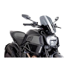 PUIG CUPOLINO NAKED N.G. TOURING REGOLABILE DUCATI DIAVEL 14-16 FUME SCURO
