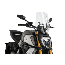 PUIG CUPOLINO NAKED N.G. TOURING REGOLABILE PER DUCATI DIAVEL 1260 19-20 TRASPARENTE