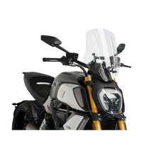 PUIG CUPOLINO NAKED N.G. TOURING REGOLABILE PER DUCATI DIAVEL 1260 21-23 TRASPARENTE