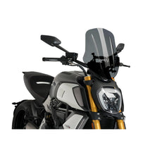 PUIG CUPOLINO NAKED N.G. TOURING REGOLABILE PER DUCATI DIAVEL 1260S 19-20 FUME SCURO