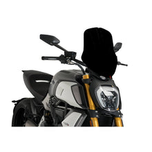 PUIG CUPOLINO NAKED N.G. TOURING REGOLABILE PER DUCATI DIAVEL 1260S 19-20 NERO