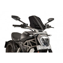 PUIG CUPOLINO NAKED N.G. TOURING REGOLABILE PER DUCATI X DIAVEL 16-17 FUME SCURO