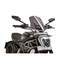 PUIG CUPOLINO NAKED N.G. TOURING REGOLABILE PER DUCATI X DIAVEL BLACK STAR 21-23 FUME CHIARO